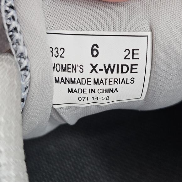 Orthofeet Biofit Joelle Womens 6 Extra Wide (2E) Gray Silver Sneakers Orthopedic - Picture 8 of 8